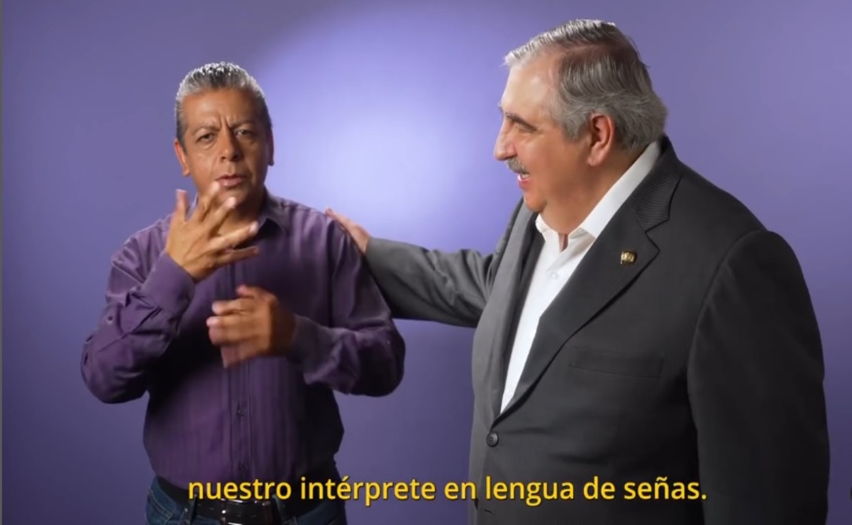 Por la justicia inclusiva, candidato a la SCJN incluye intérprete de señas en su campaña