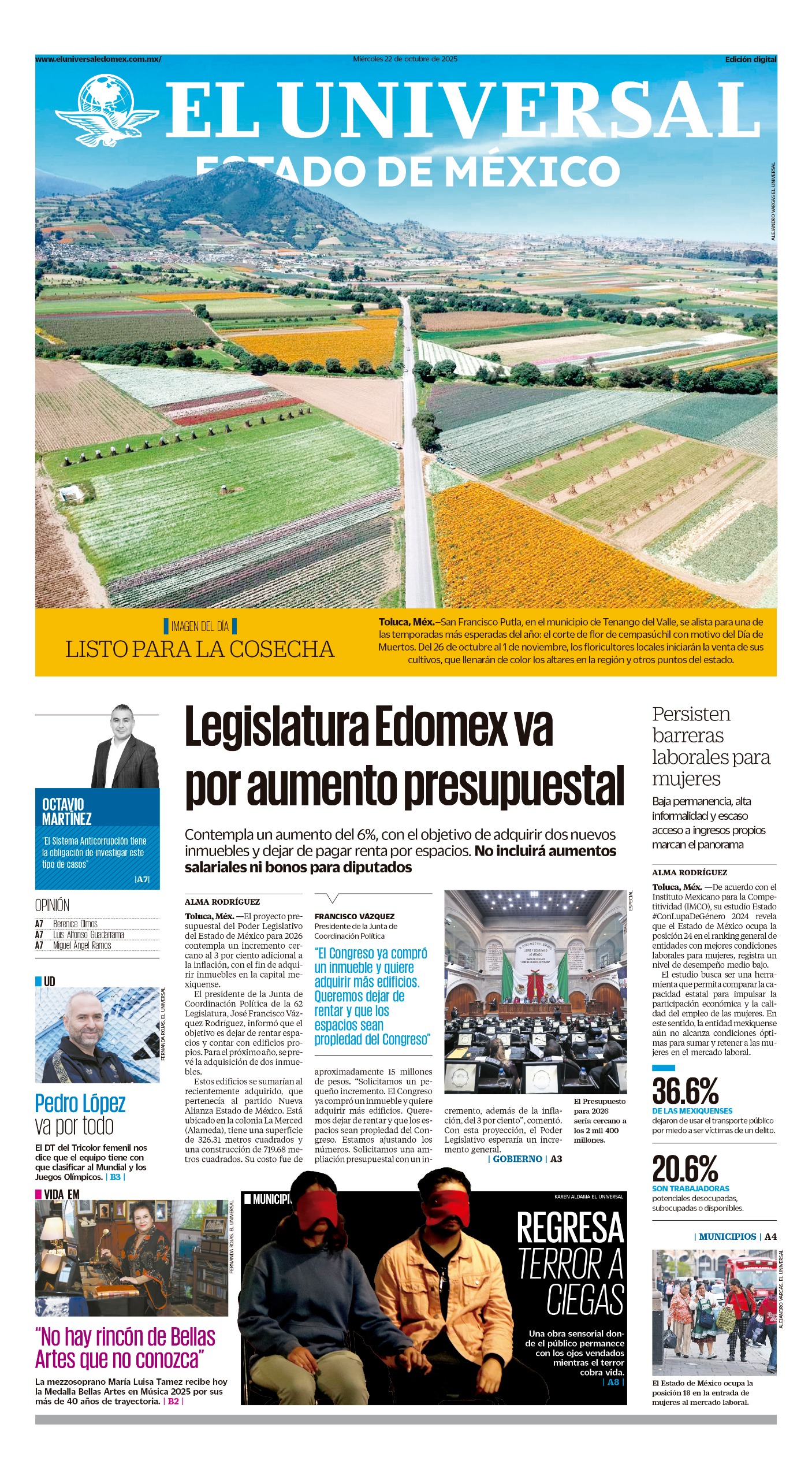 Portada 22 de octubre 2025