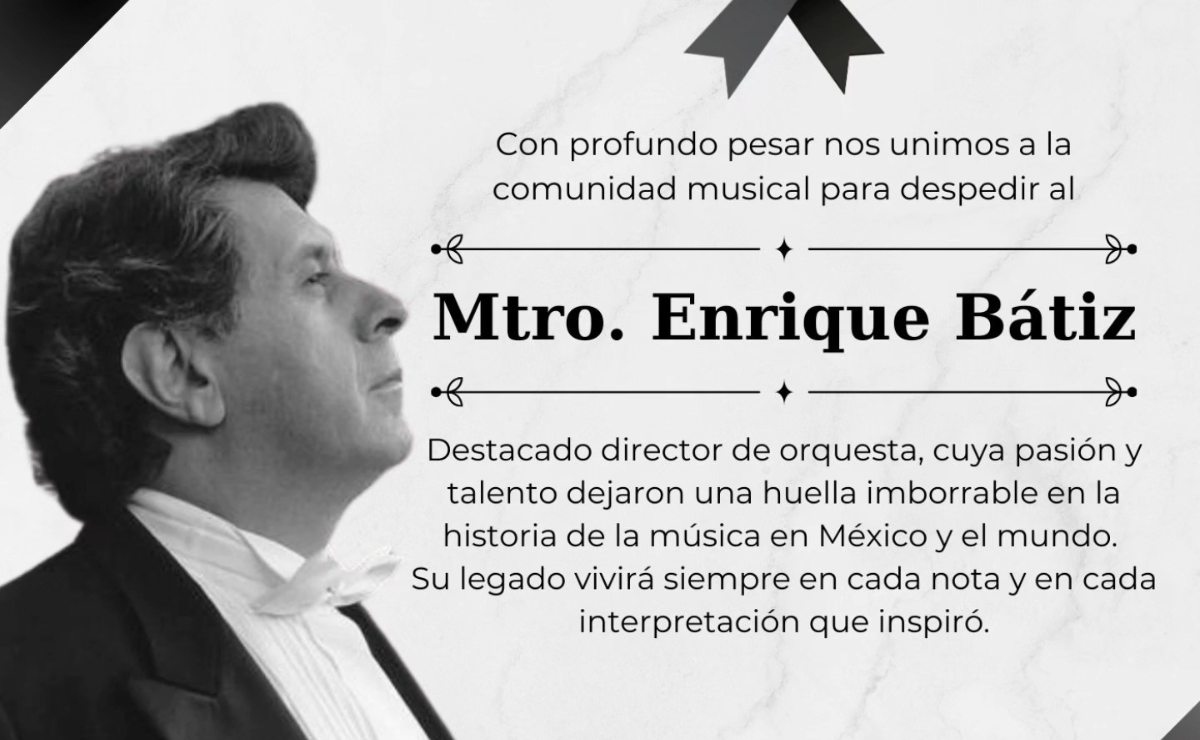 El maestro Enrique Bátiz, director de orquesta mexicano, falleció a los 82 años Foto: Especia