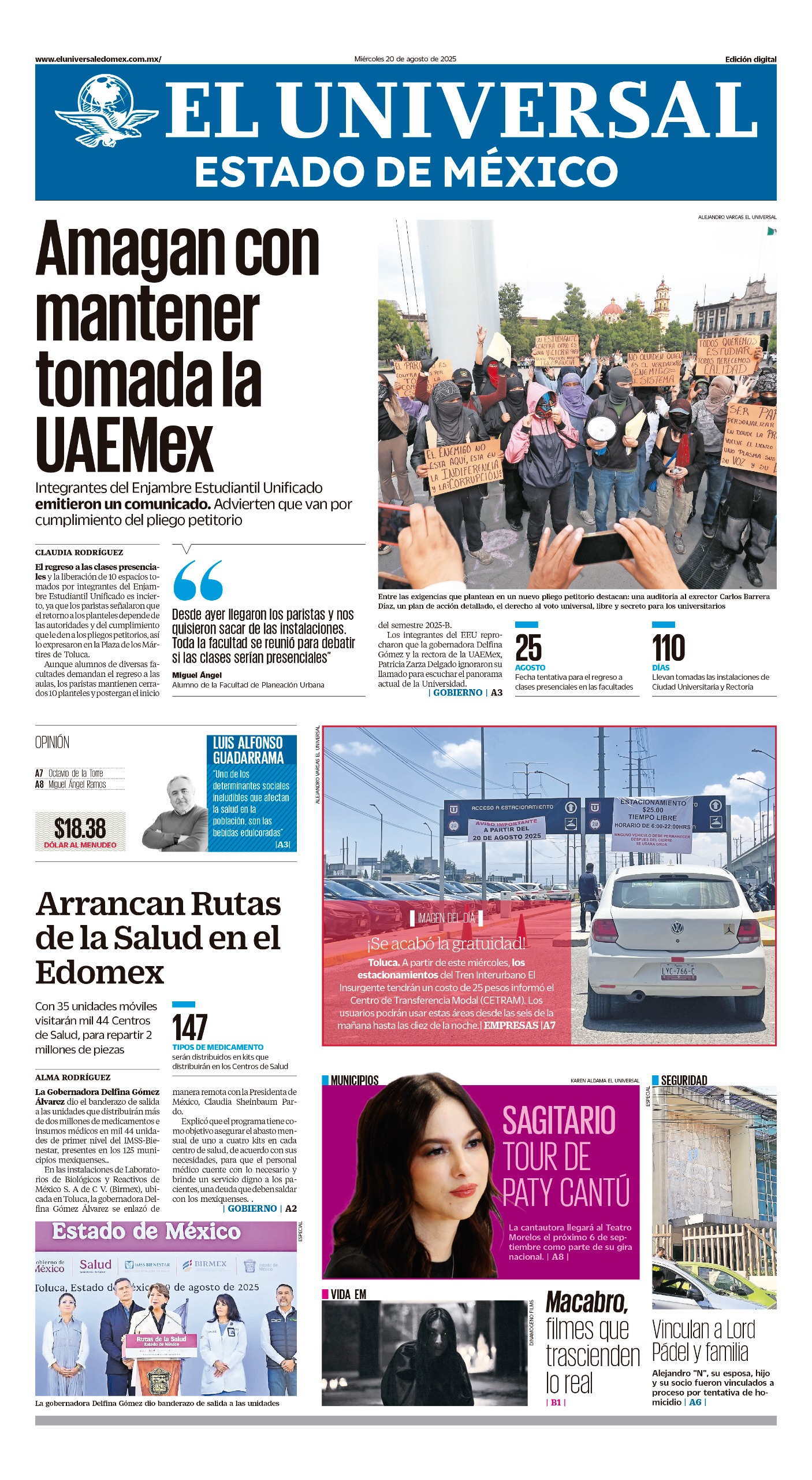 Portada 20 de agosto 2025