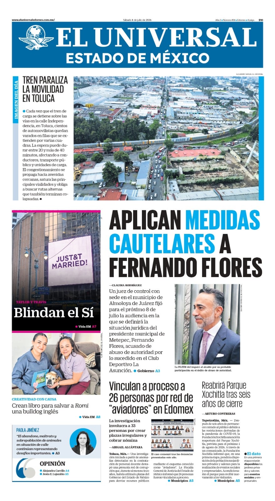 Portada del 04 de julio