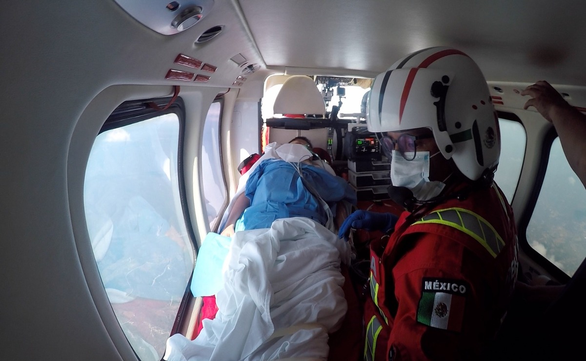 La Unidad de Rescate Aéreo "Relámpagos", realizó con éxito el traslado de un menor desde Acapulco a Toluca / Foto Especial
