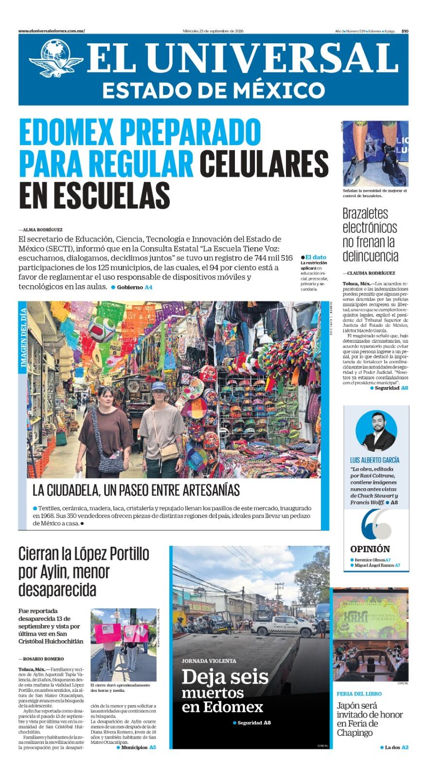 Portada 23 de septiembre del 2026