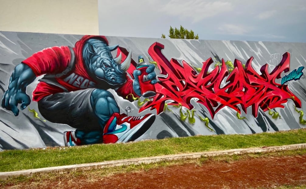 El artista mexiquense fue seleccionado en la disciplina de graffiti para la competencia internacional de Kardo. Foto especial