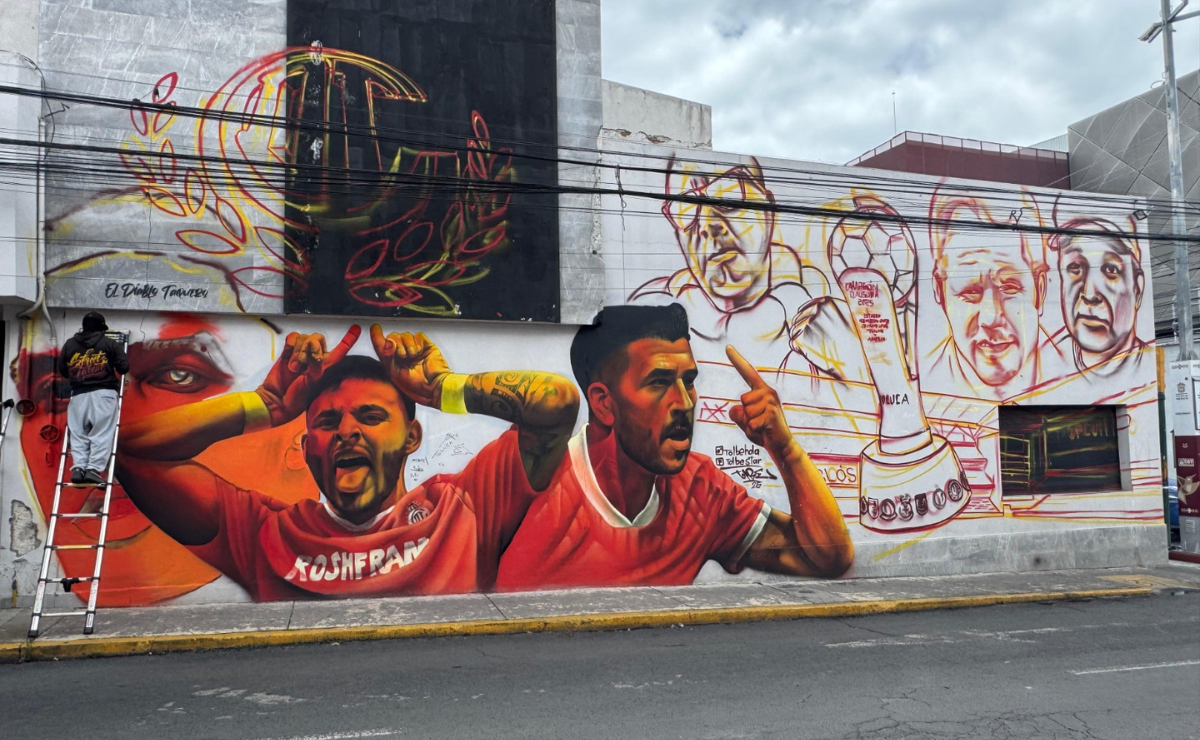 Mural gigante del Toluca: El homenaje secreto a la afición que te dejará Sin palabras
