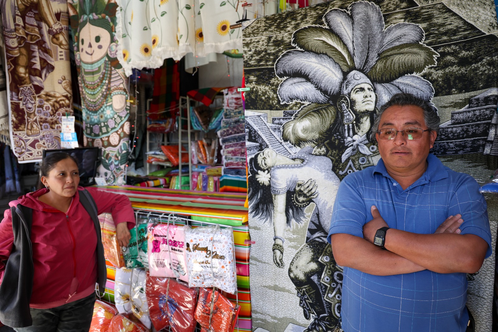 “El 2024 fue el peor para nosotros, pues ha estado muy baja la venta (...). El producto chino nos está invadiendo”, dijo uno de los comerciantes. Foto Luis Camacho