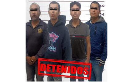 Detienen a cuatro sujetos por el delito de robo de vehículo en Zumpango