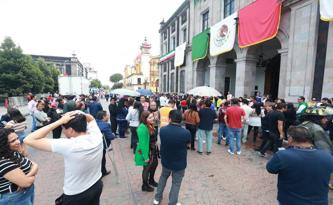 Simulacro Sismo 2025 en Toluca / Foto Alejandro Vargas