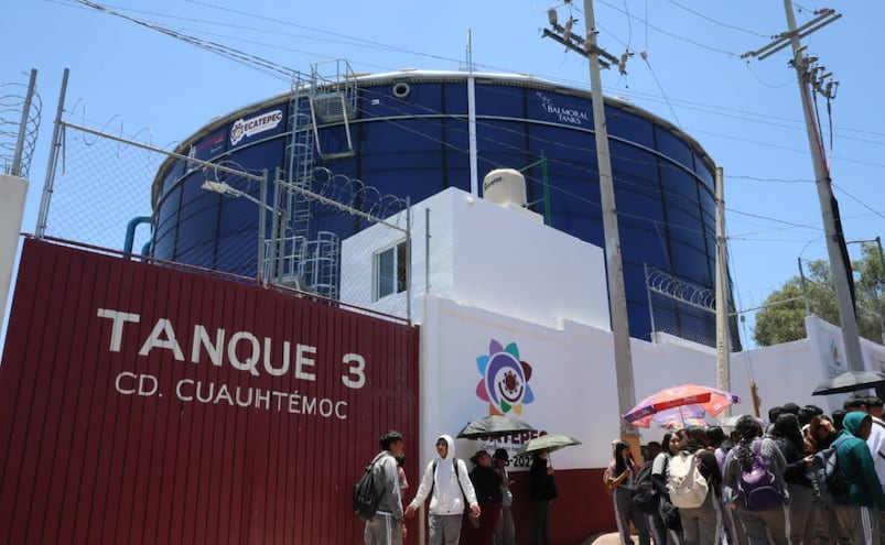Con mega tanque de 5 millones de litros le dicen adiós al desabasto de agua en Ciudad Cuauhtémoc, en Ecatepec