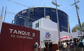 Con mega tanque de 5 millones de litros le dicen adiós al desabasto de agua en Ciudad Cuauhtémoc, en Ecatepec