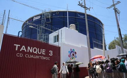Con mega tanque de 5 millones de litros le dicen adiós al desabasto de agua en Ciudad Cuauhtémoc, en Ecatepec