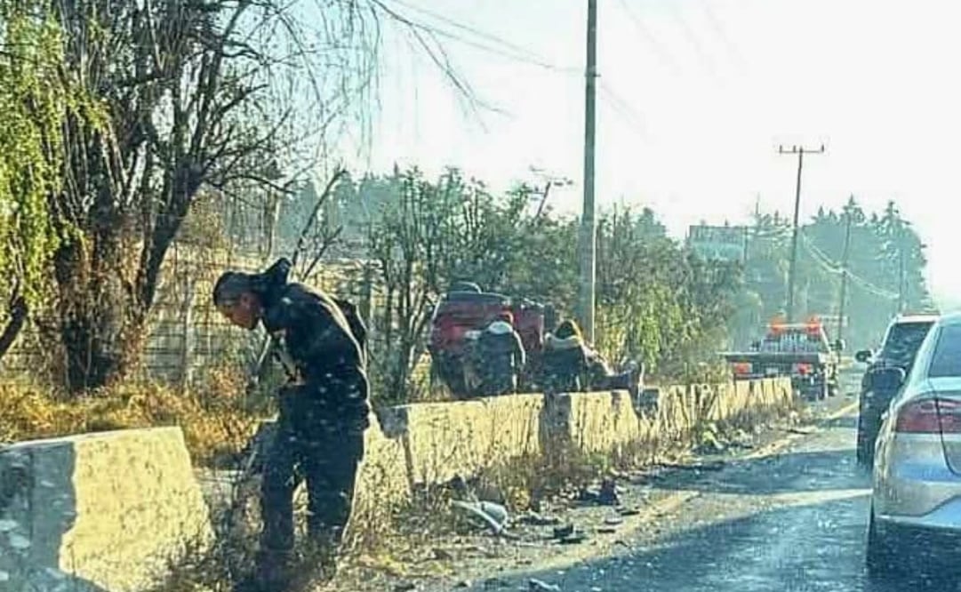 Los hechos fueron reportados a unos metros del Hotel Villa Miro y de las Plazas Outlet Lerma, con dirección a la Ciudad de México. Foto. Especial