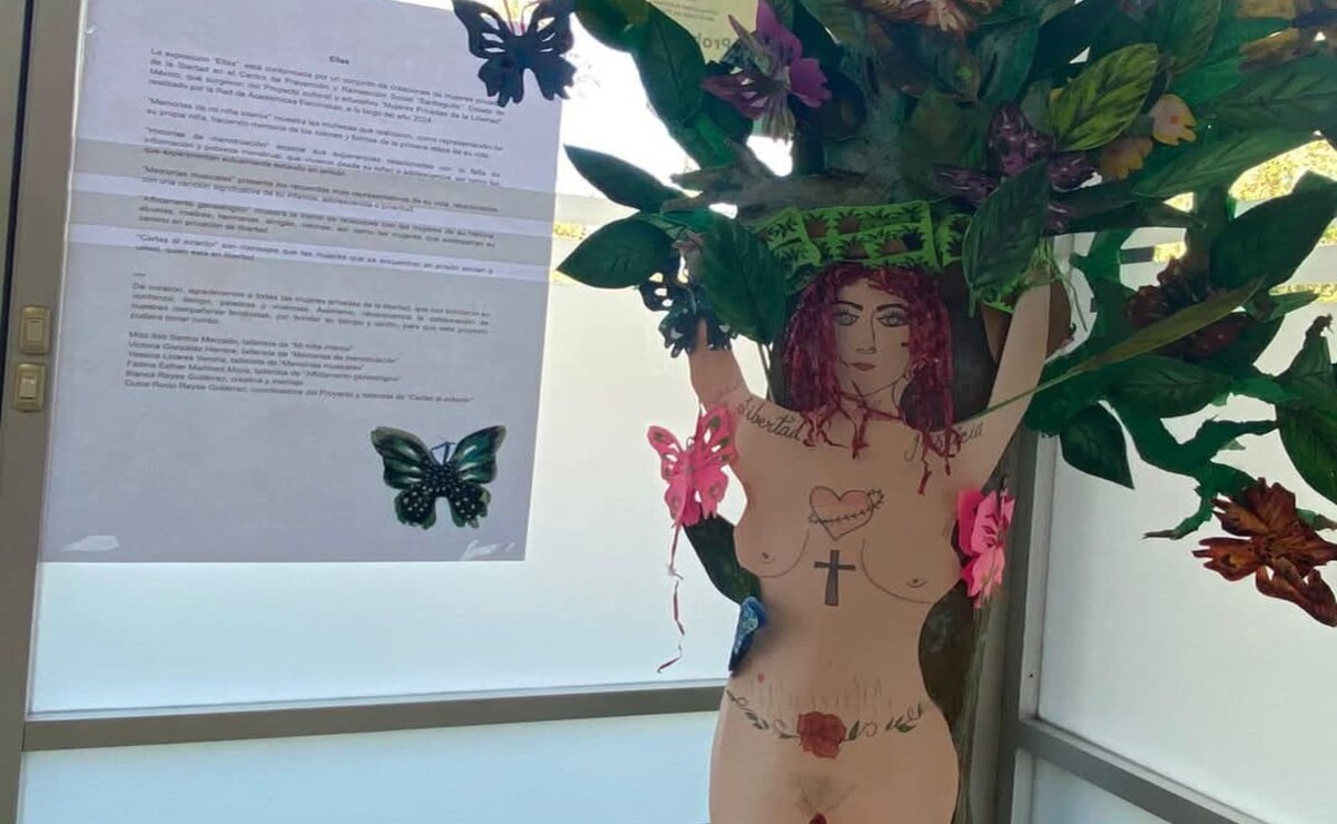 La exposición ha sido creada por mujeres del Centro de Readaptación Social de Santiaguito en Almoloya de Juárez. Foto: Especial