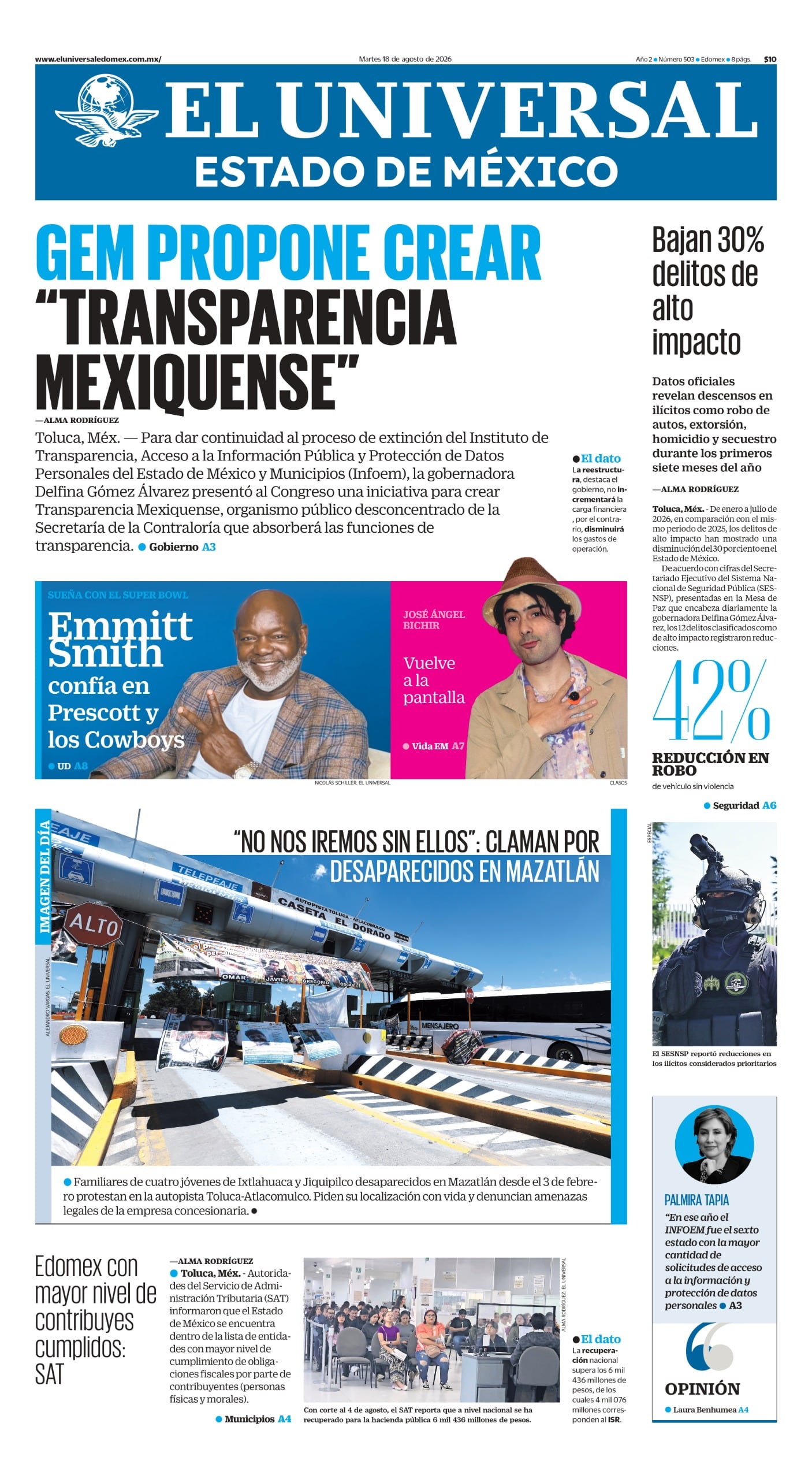 Portada 18 de agosto de 2026