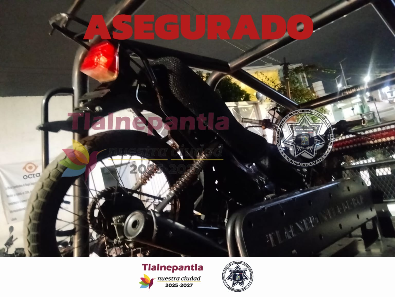 Viajaba en una moto con reporte de robo / Foto Especial