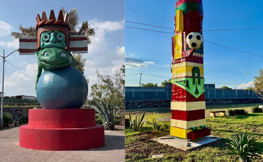 El corredor del Albarradón y la explanada municipal se llenan de color para conectar la identidad de Ecatepec con la fiesta de la Copa del Mundo. Foto Especial