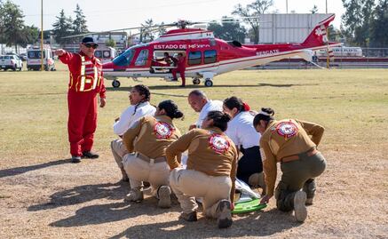 Grupo Relámpagos capacita a municipios del Edomex ante emergencias aeromédicas