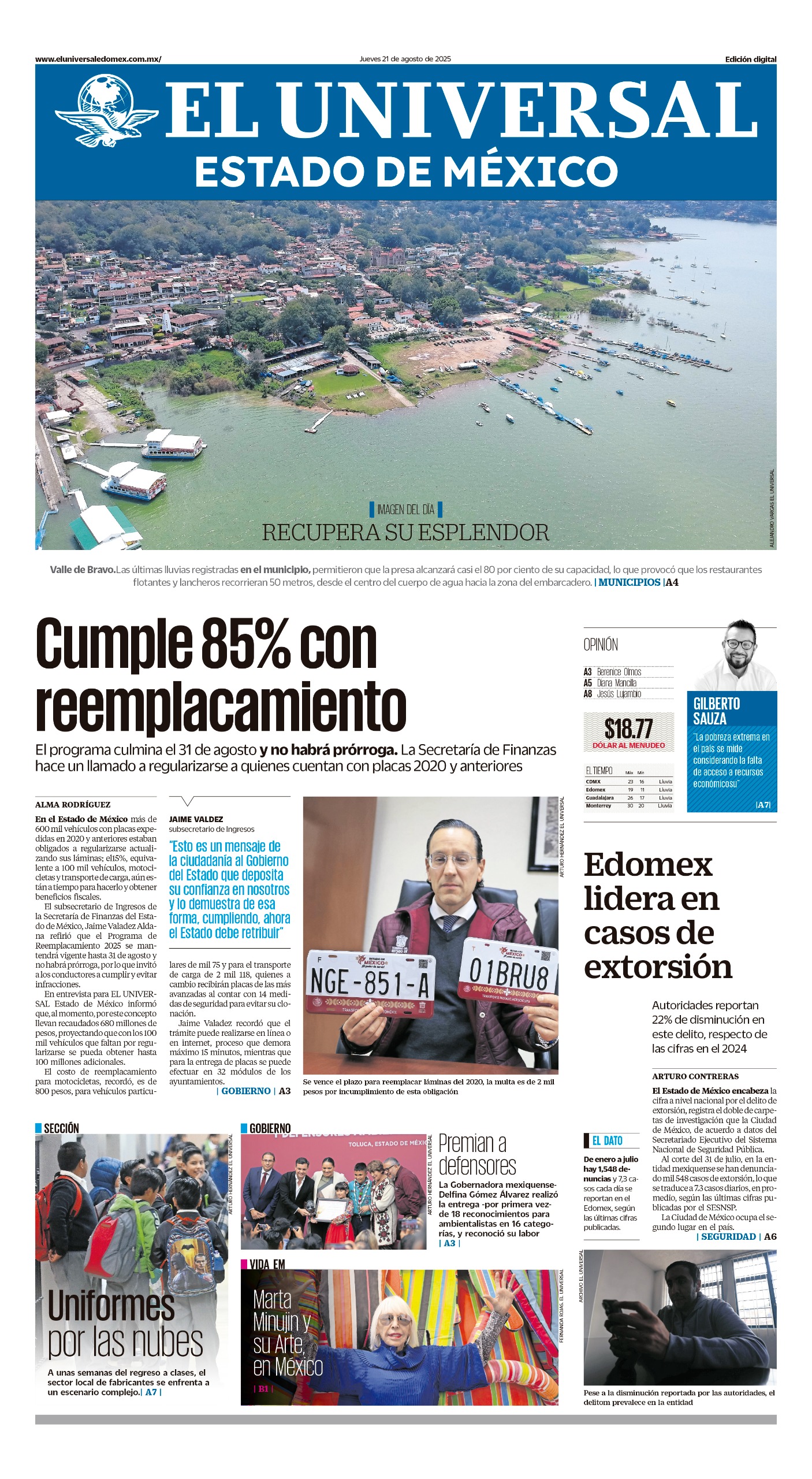 Portada 21 de agosto 2025