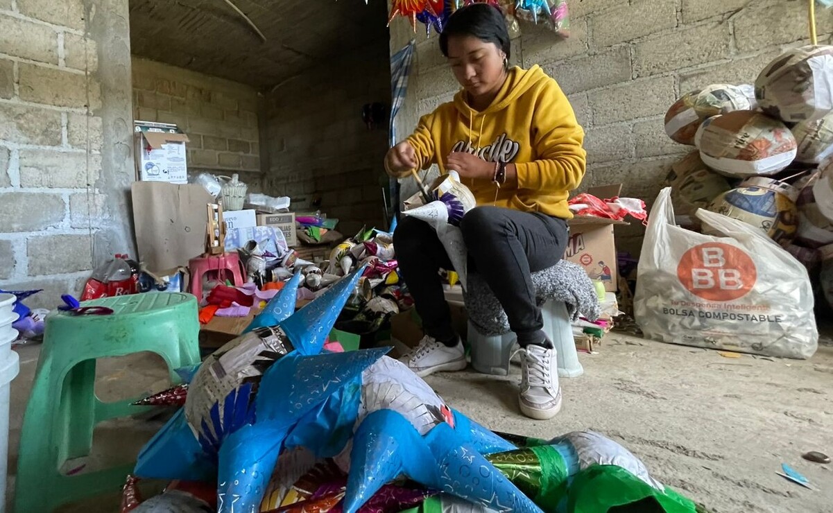 Hay al menos 70 talleres activos en San Marcos para fabricar piñatas. Foto: Michelle Sánchez.