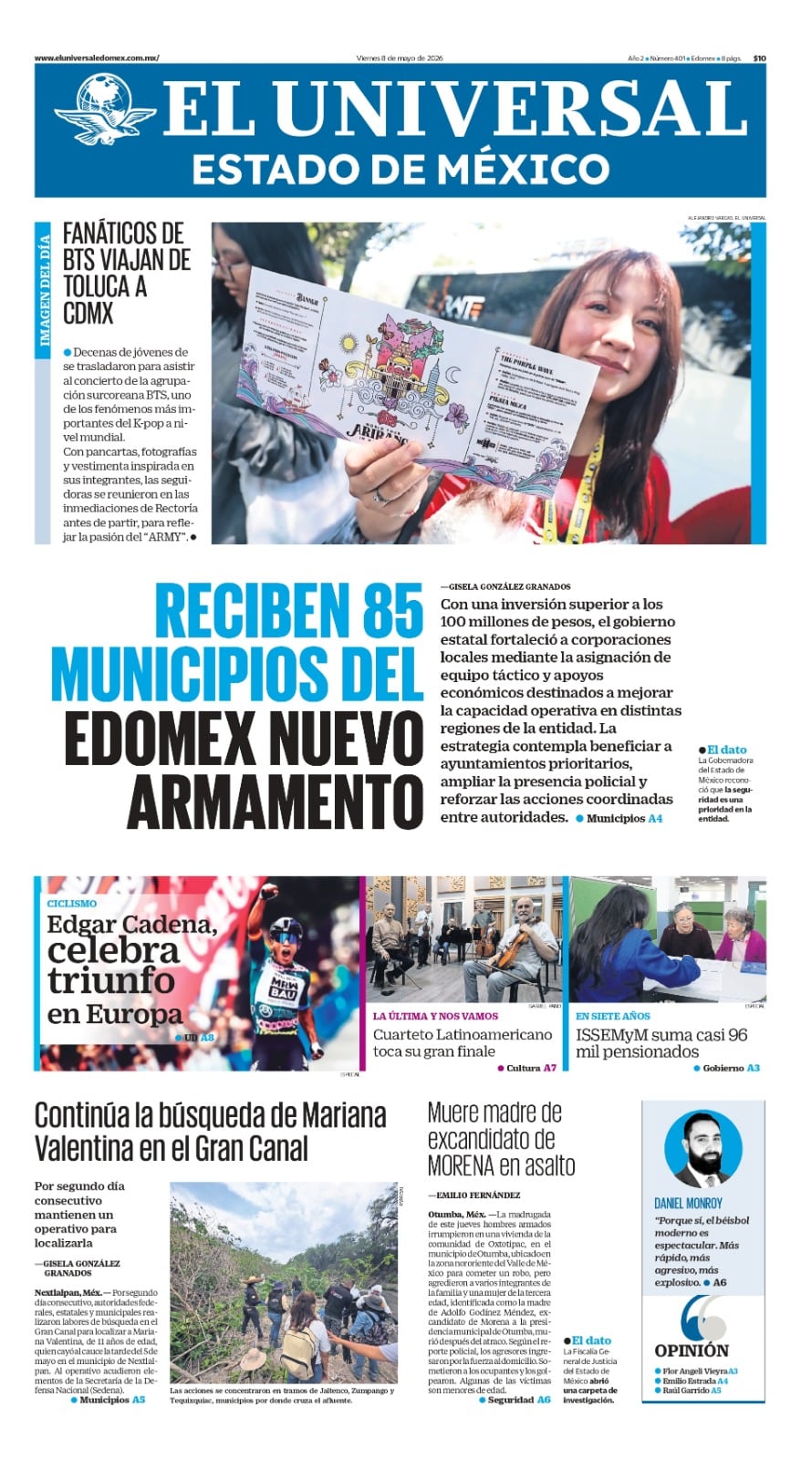 Portada 08 de mayo de 2026
