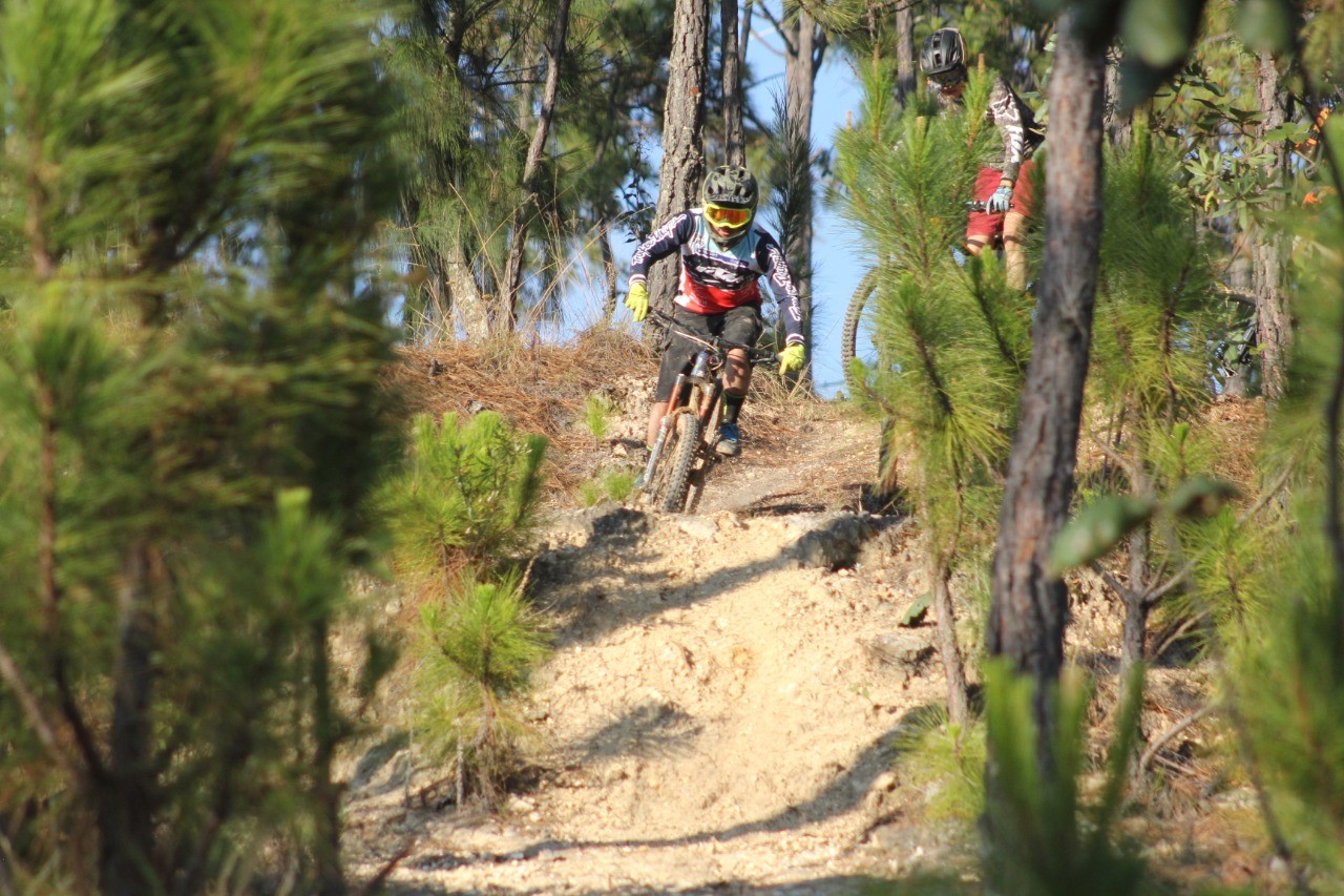 Pista de ciclismo de montaña en Sultepec. Foto Especial