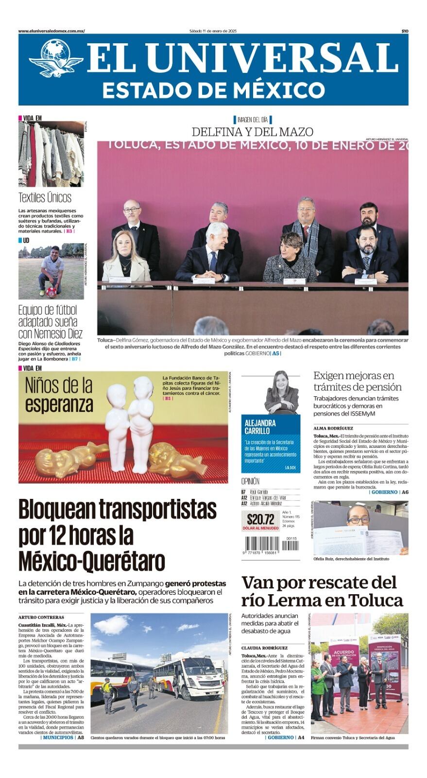 Portada 11 de enero 2025