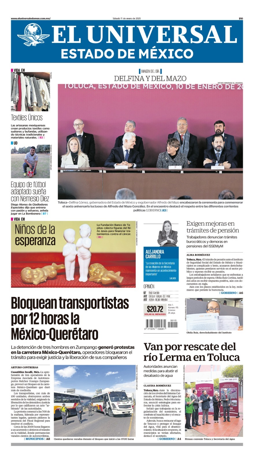 Portada 11 de enero 2025