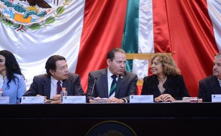 Acompañan Mario Delgado y Rosaura Ruíz a Eruviel Ávila en instalación de la Comisión de Ciencia, Tecnología e Innovación