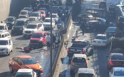 Toluca: Choque múltiple provoca caos vial en Paseo Tollocan
