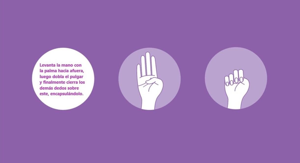 La señal surgió con el objetivo abordar el aumento de los casos de violencia doméstica durante la pandemia. Foto: Especial Canadian Women's Foundation