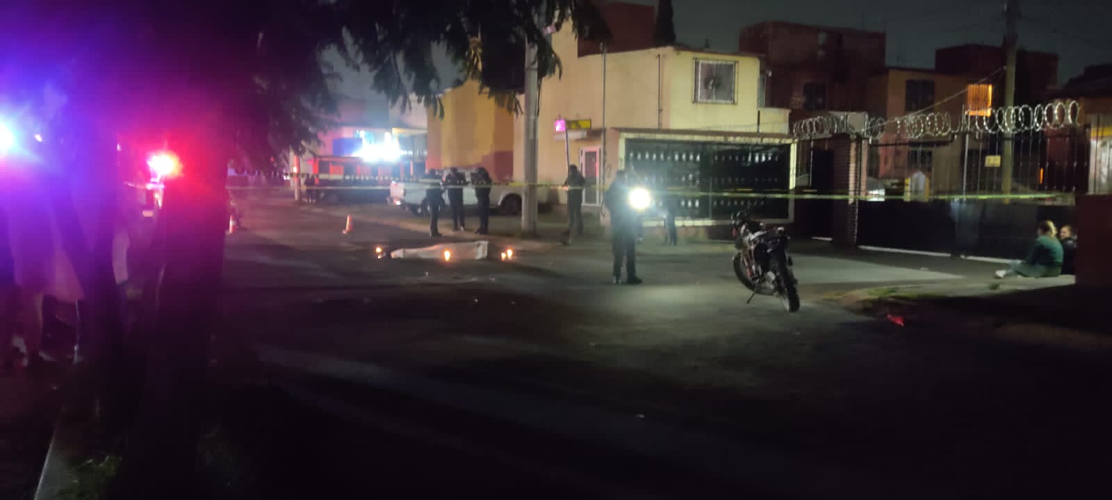 La zona fue acordonada para las investigaciones. Foto Karina Rosas