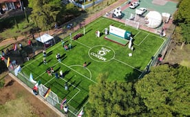 Avanza Plan Integral Oriente: Raciel Pérez Cruz entrega rehabilitación de cancha en Deportivo Cri Cri