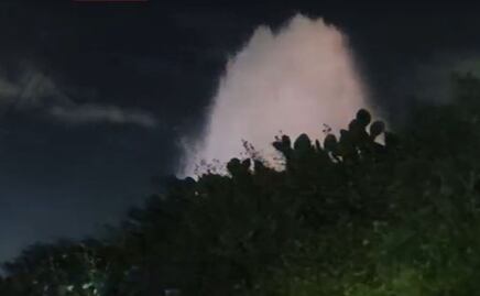 Atiende CAEM fuga de agua en el Macrocircuito de Distribución del Sistema Cutzamala