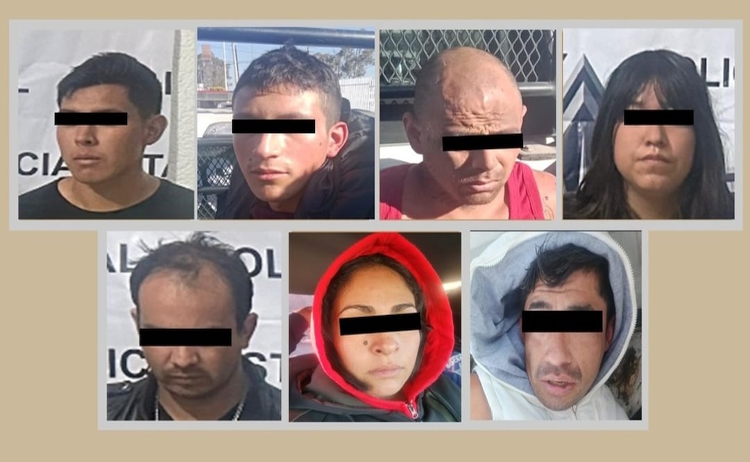 Entre los nueve detenidos se encuentran dos menores de edad. Foto: Especial