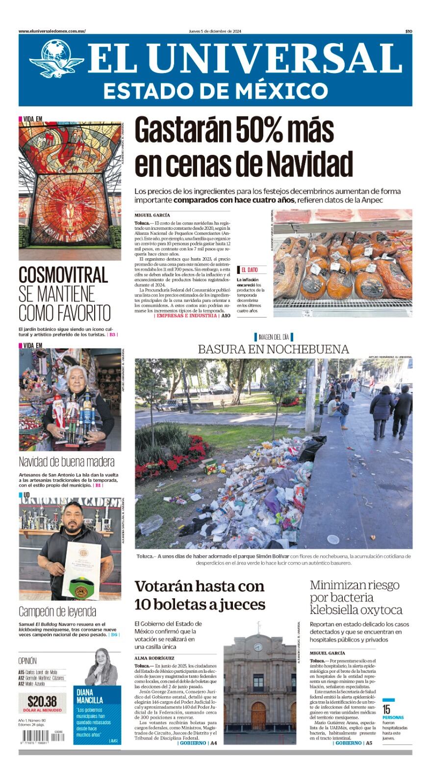 Portada Edomex 05 de diciembre