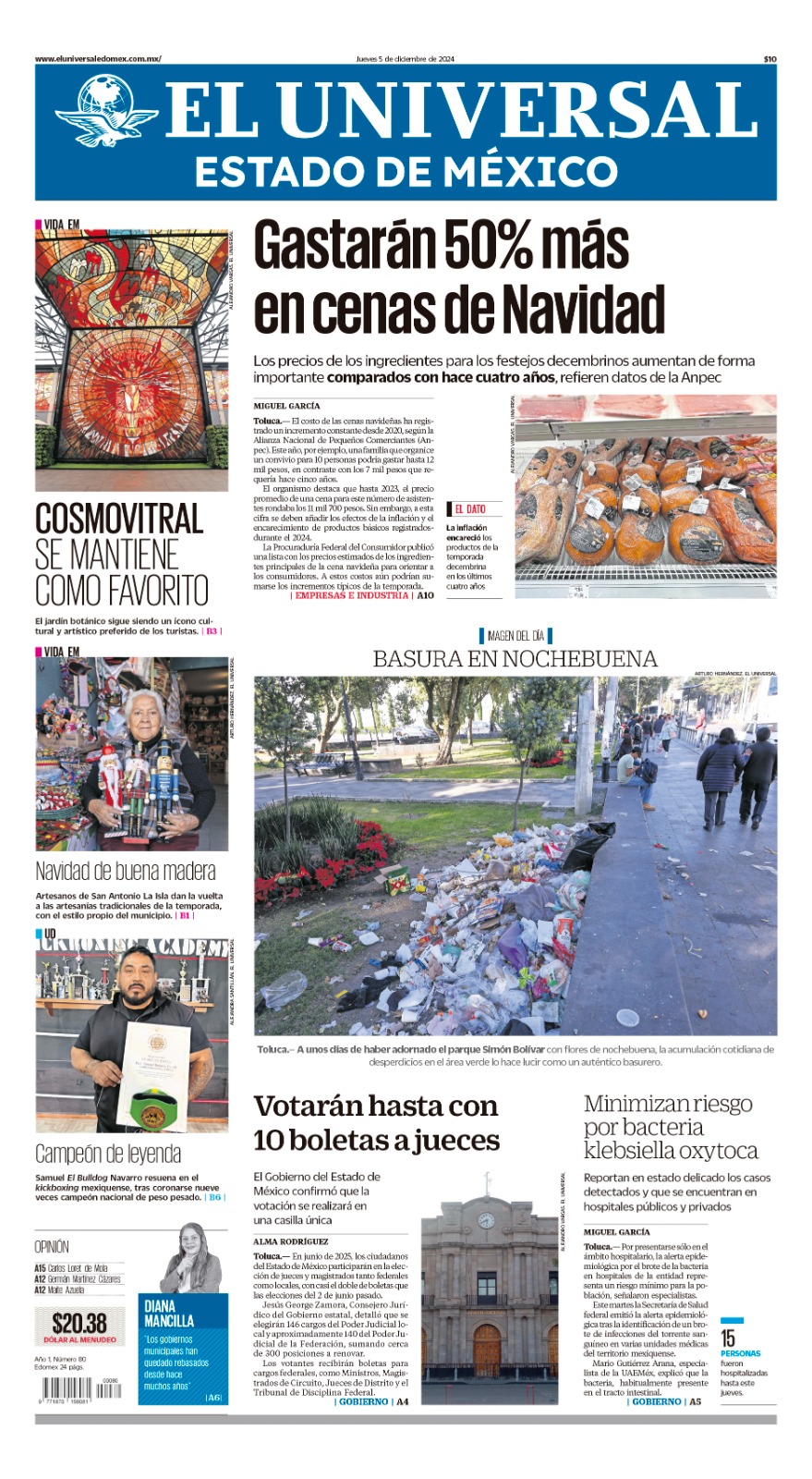 Portada Edomex 05 de diciembre