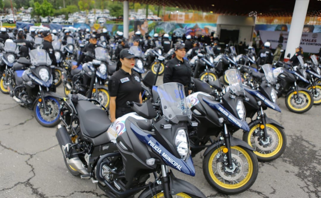 ¡Ecatepec se moderniza por tu seguridad! Con 70 motopatrullas, drones y monitores viales, reforzamos la vigilancia y agilizamos el tránsito Foto: Especial