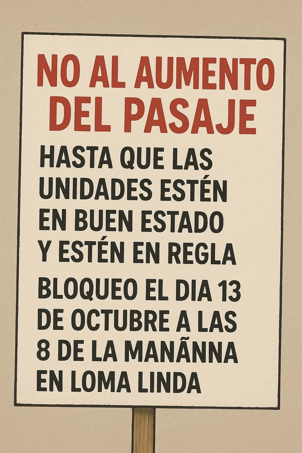 Vecinos de la colonia Loma Linda, quienes manifestarán su rechazo al incremento en la tarifa del transporte público / Foto Especial