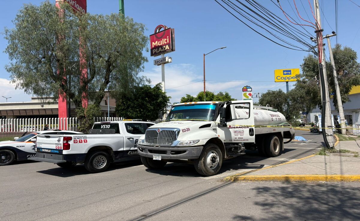 Video: Conductor de pipa de Operagua atropella a peatón en Cuautitlán Izcalli