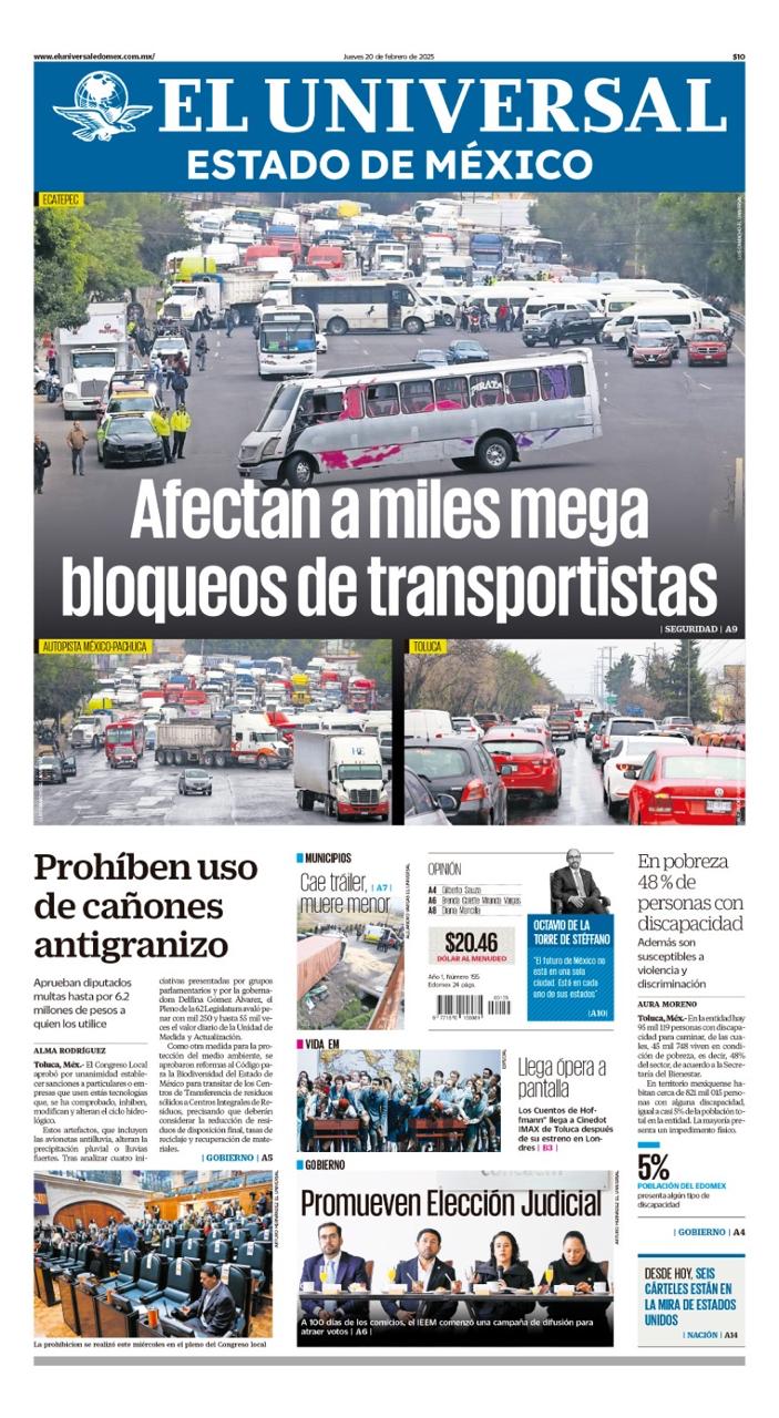 Portada 20 de febrero 2025