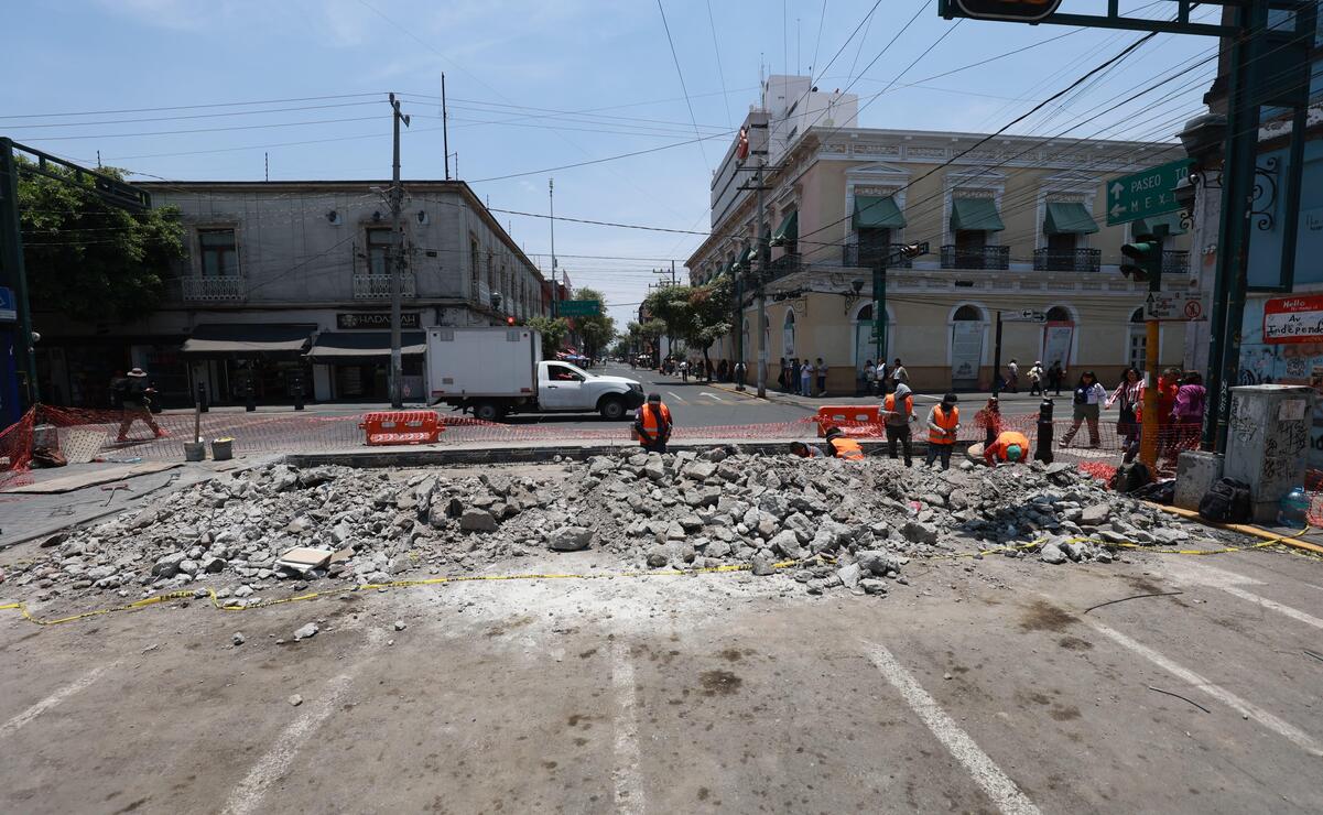 La mayoría fueron trabajos de reparación y mejoramiento de vialidades. Foto: Alejandro Vargas / El Universal Estado de México