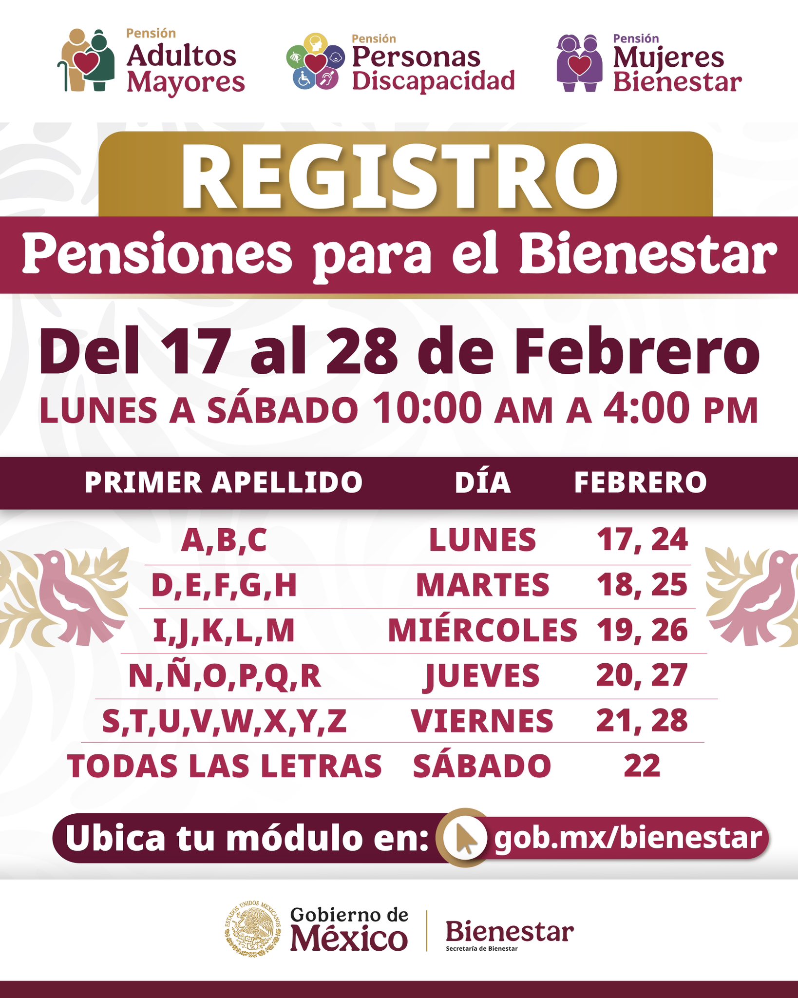 Calendario de registro para Pensiones del Bienestar / Foto Especial