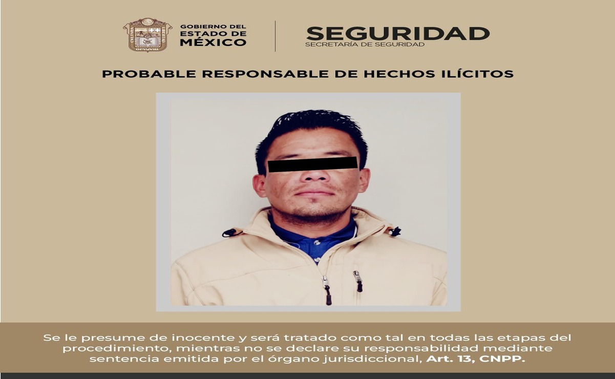 Juan "N" fue trasladado al ministerio público de la FGJEM por su probable participación en el delito de portación, tráfico y acopio de armas prohibidas. Foto: Especial