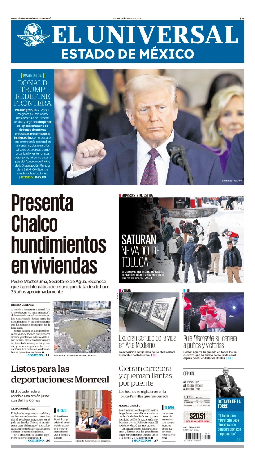 Portada Edomex 21 de enero de 2025