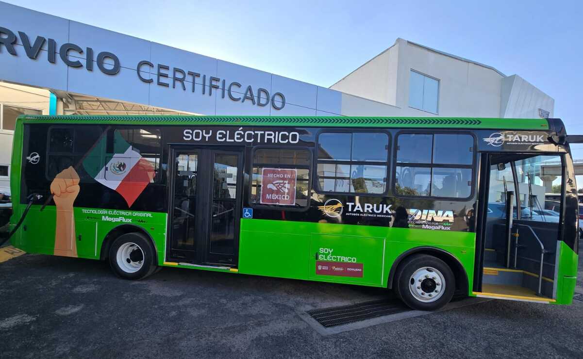 ¡Orgullo mexicano! Taruk, el bus eléctrico de la ruta Crisa-Tenango sorprende por su manufactura