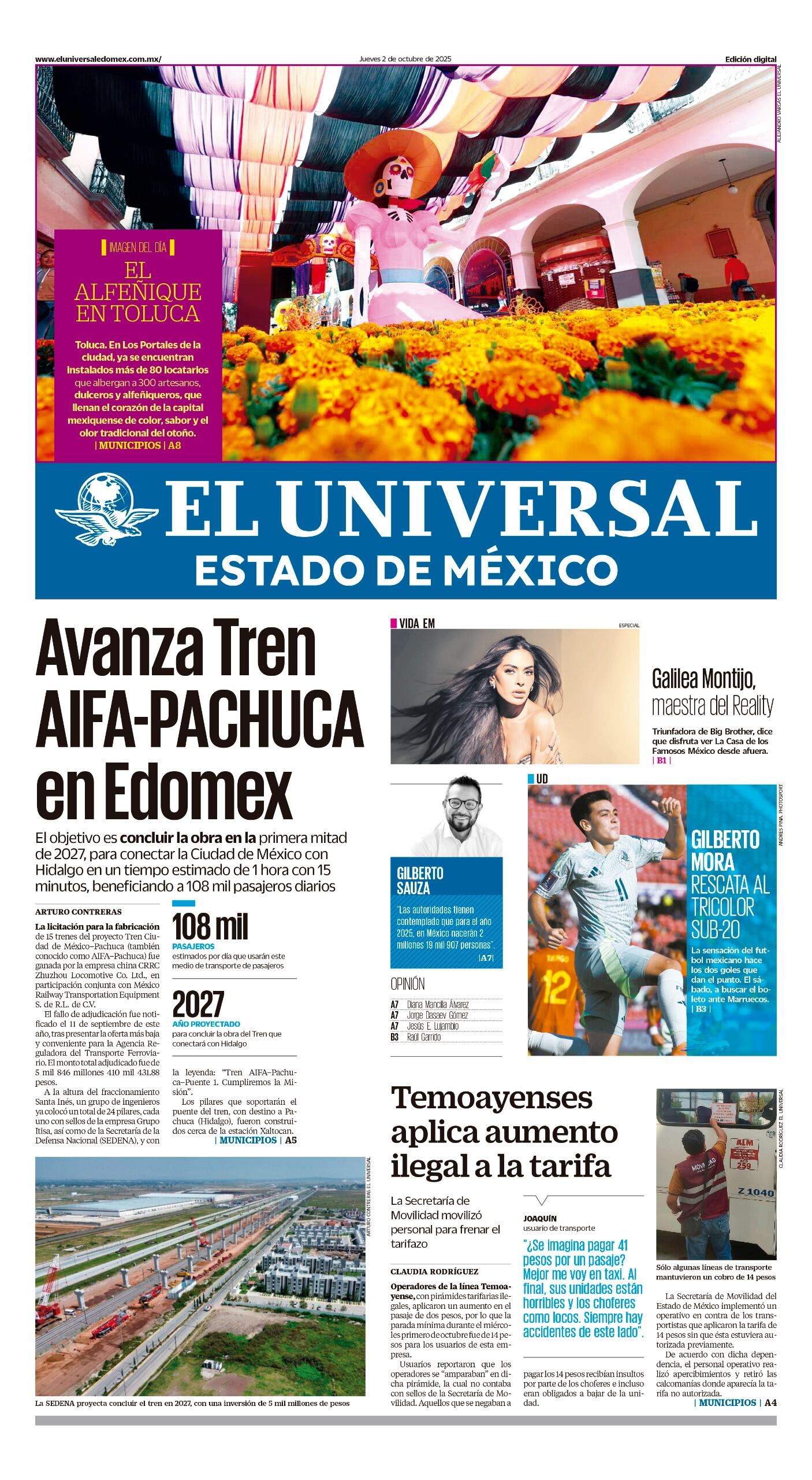 Portada 1 de octubre 2025