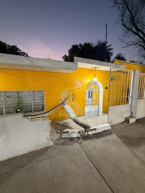 La casa sufrió daño estructural. Foto Especial