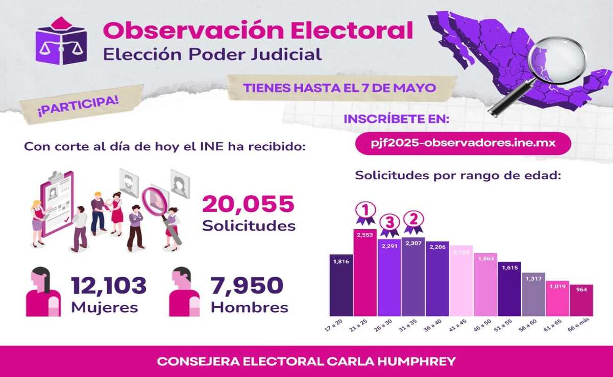 Los interesados en participar como observadores tienen hasta el 7 de mayo / Foto: Especial
