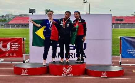 Vanessa Martínez se cuelga la medalla de oro en los FISU America Games