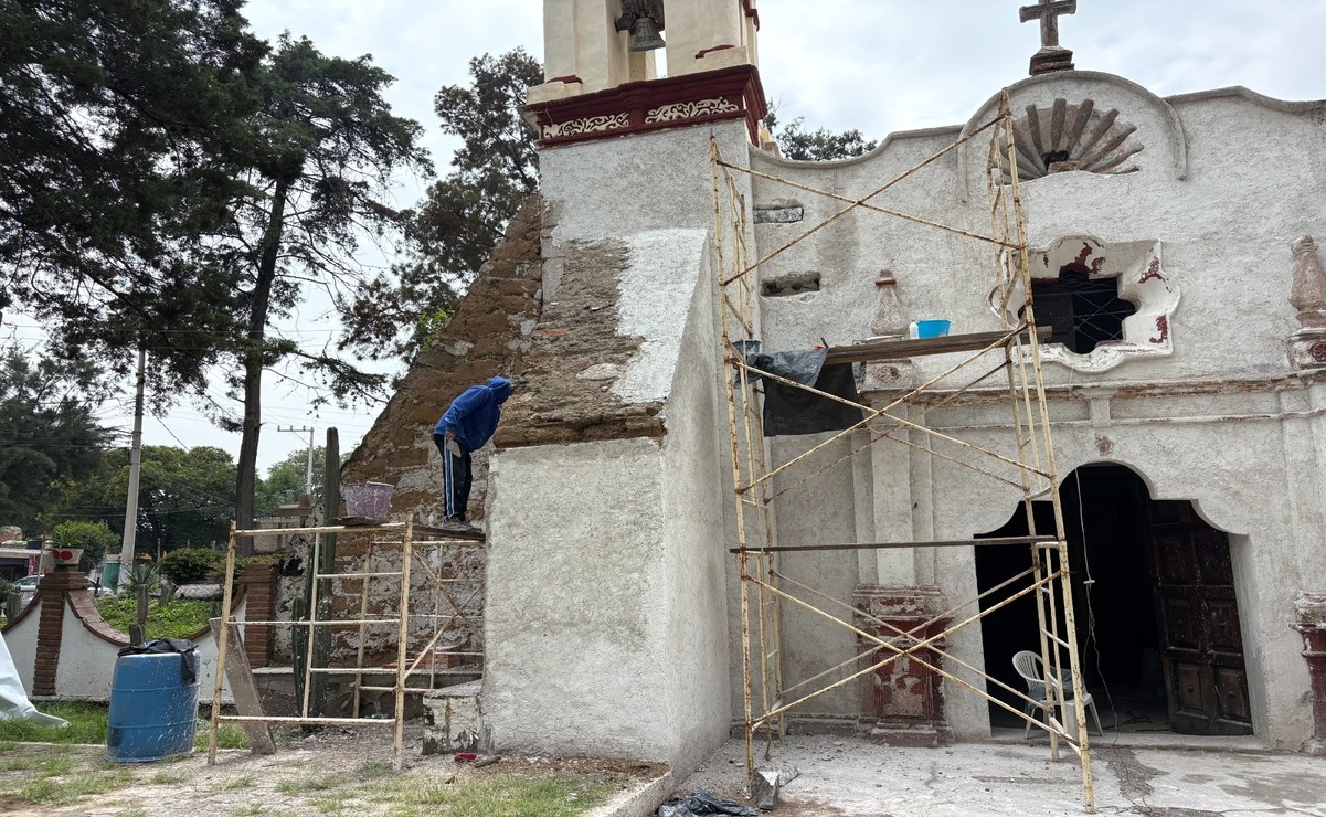 El proyecto de restauración de la iglesia que data del siglo XVII inició en 2024 / Foto: Arturo Contreras
